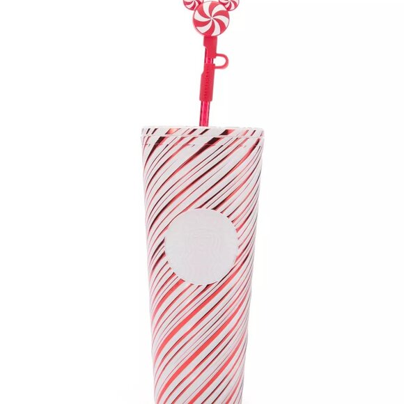 NIB Starbucks x Disney Parks 2025 Peppermint Swirl 24oz Tumbler with Straw - Picture 10 of 12